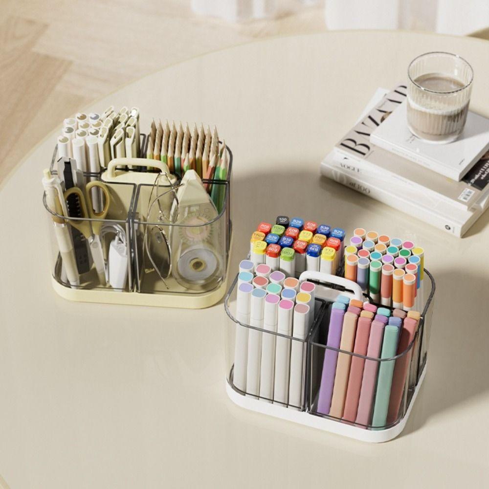 Detachable Desktop Storage Box Portable Marker Pen Holder Stationery Organizer School Office білий
Detachable Desktop Storage Box Portable Marker Pen Holder Stationery Organizer School Office білий
