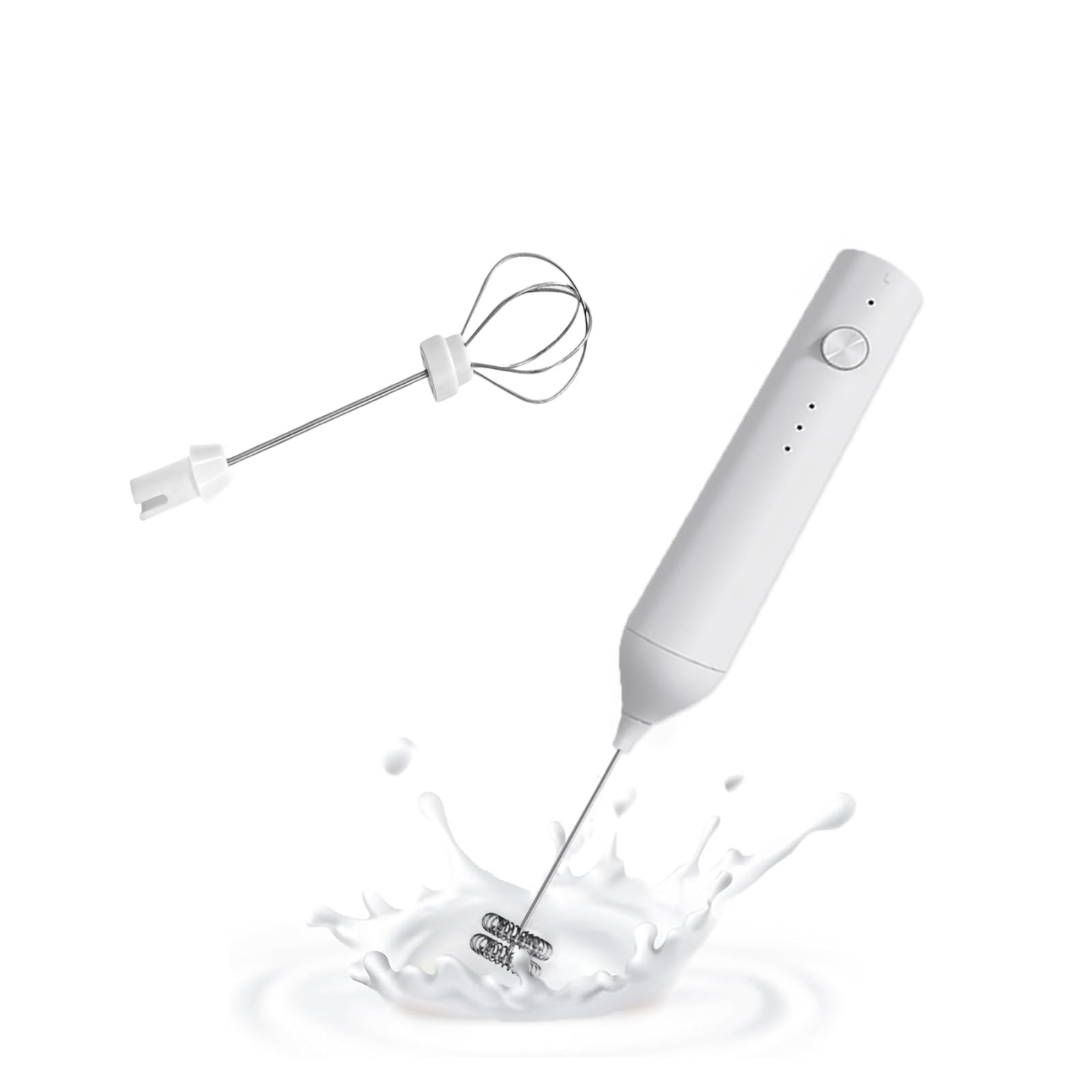 Handheld Electric Milk Frother 2 304 Stainless Steel Mixing Head Milk Whipped Egg Hot Portable Drink Mini Electric Mixer - Frother, Cream, Whites,
Handheld Electric Milk Frother 2 304 Stainless Steel Mixing Head Milk Whipped Egg Hot Portable Drink Mini Electric Mixer - Frother, Cream, Whites,