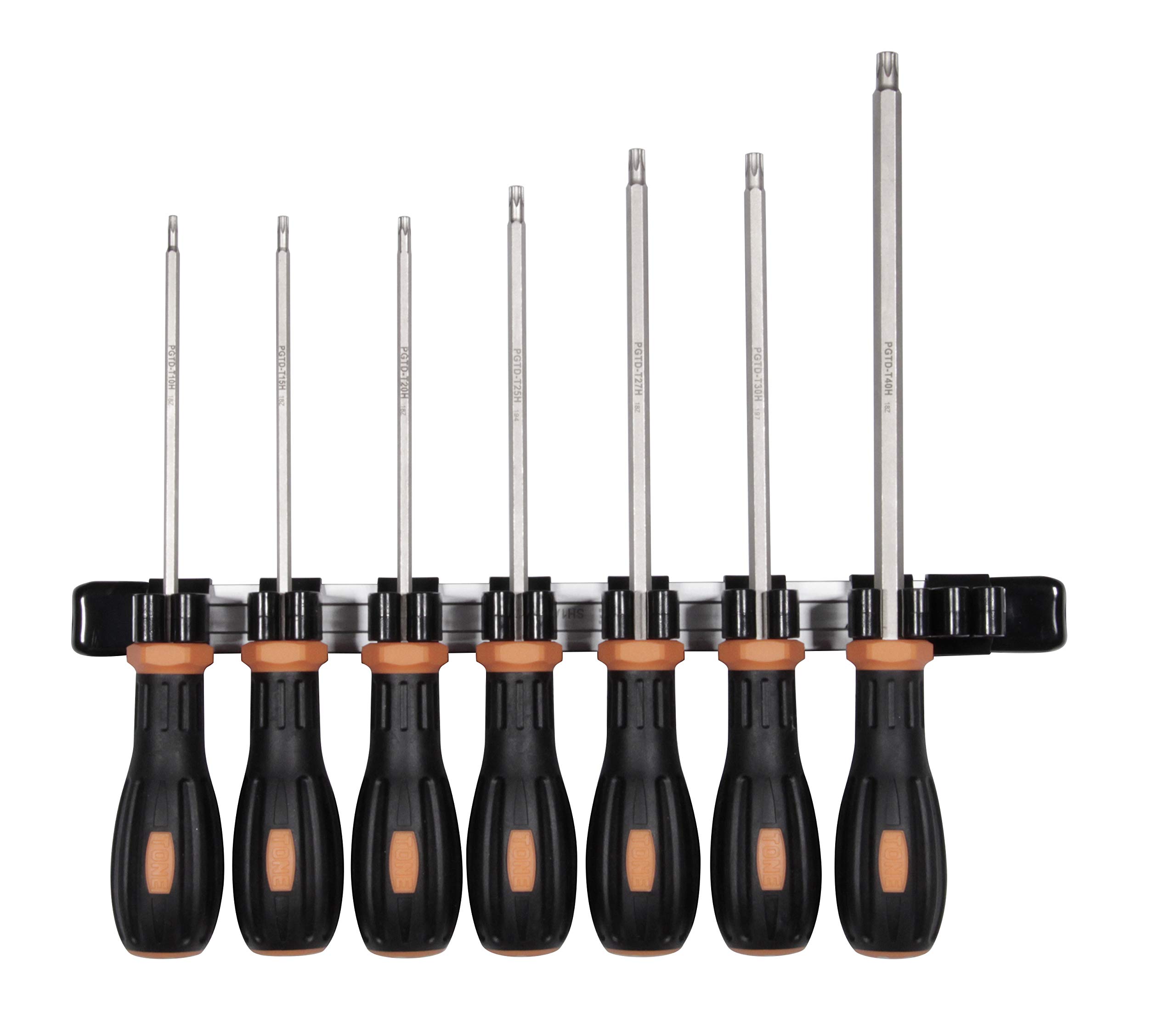 TONE Power Grip Torx Driver Set PGTD700H Set (Tamper-Resistant) Orange, 7-Piece оранжевый
TONE Power Grip Torx Driver Set PGTD700H Set (Tamper-Resistant) Orange, 7-Piece оранжевый