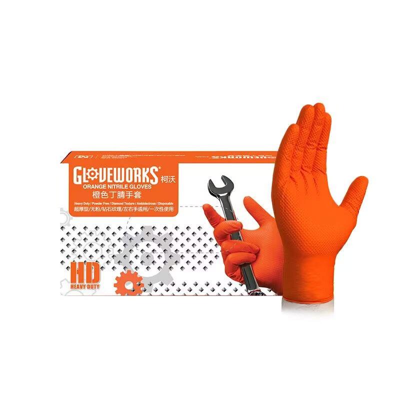 Thickened Non-slip Work Gloves Suitable for Cleaning Waterproof Orange Nitrile Gloves Mechanical and Auto Repair Work Kitchen
Thickened Non-slip Work Gloves Suitable for Cleaning Waterproof Orange Nitrile Gloves Mechanical and Auto Repair Work Kitchen