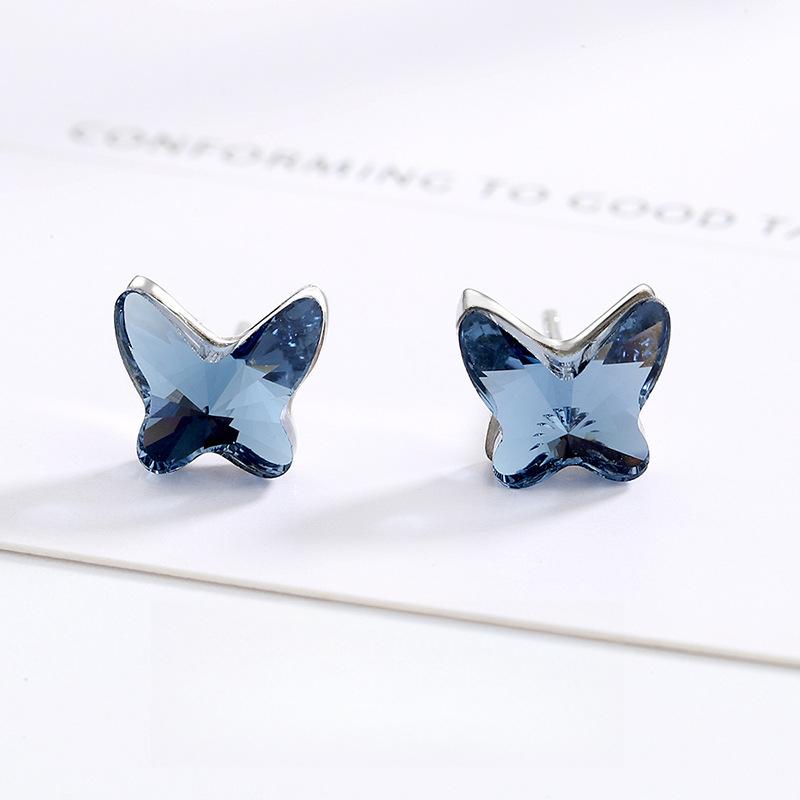 New Austrian Bow Blue Crystal Stud Earrings for Women s Luxury Simple Light Luxury Small Super Fairy Earrings
New Austrian Bow Blue Crystal Stud Earrings for Women s Luxury Simple Light Luxury Small Super Fairy Earrings