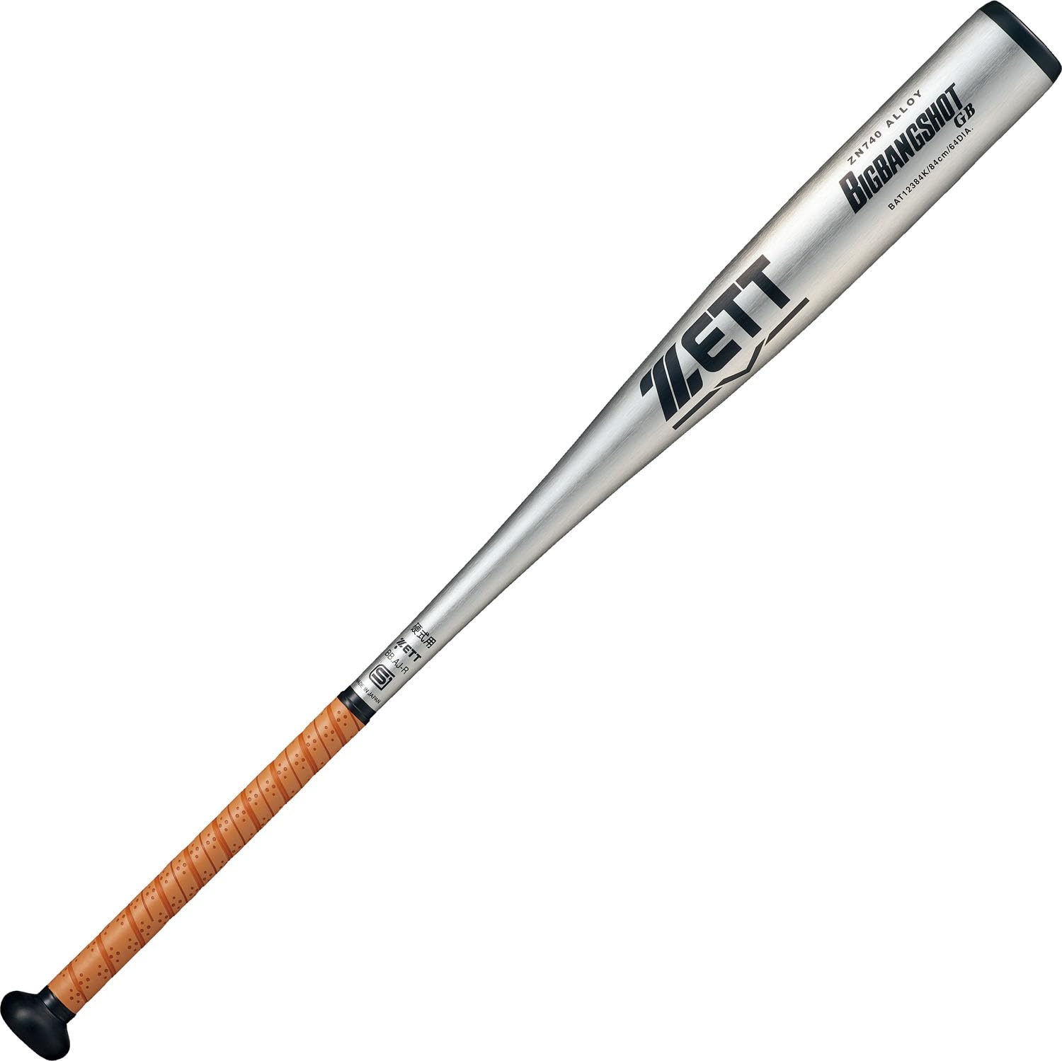 ZETT Hardball Baseball Bat Big Bang Shot GB Metal (Super Duralumin) 83cm Over 900g K Silver (1300K) Made in Japan BAT12383K
ZETT Hardball Baseball Bat Big Bang Shot GB Metal (Super Duralumin) 83cm Over 900g K Silver (1300K) Made in Japan BAT12383K