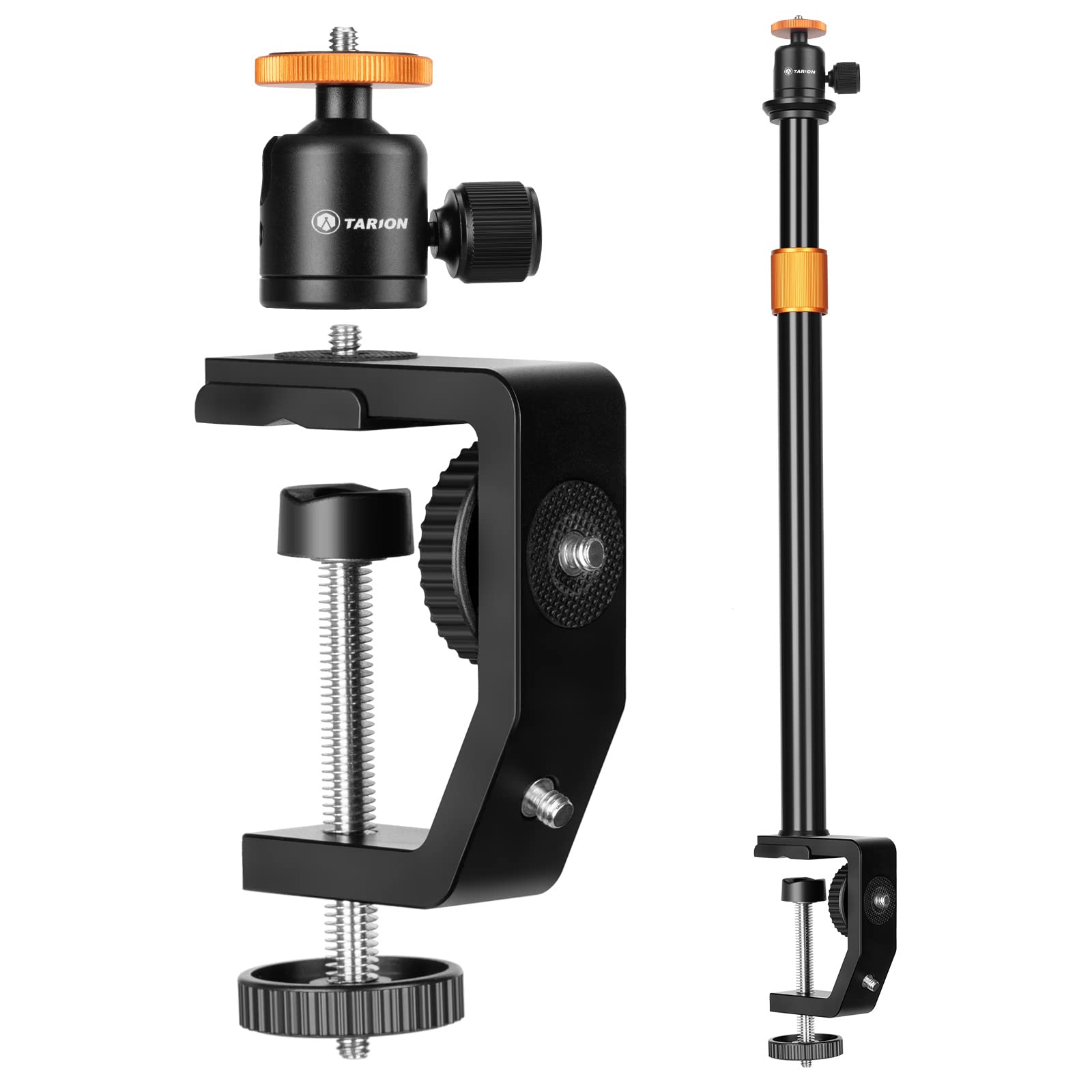 TARION C Clamp Stand Desk Stand Equipped with 4 Screws Outdoor Smartphone Stand Action Camera Stand for Digital Web Photography 1/4 SLR, Camera,
TARION C Clamp Stand Desk Stand Equipped with 4 Screws Outdoor Smartphone Stand Action Camera Stand for Digital Web Photography 1/4 SLR, Camera,