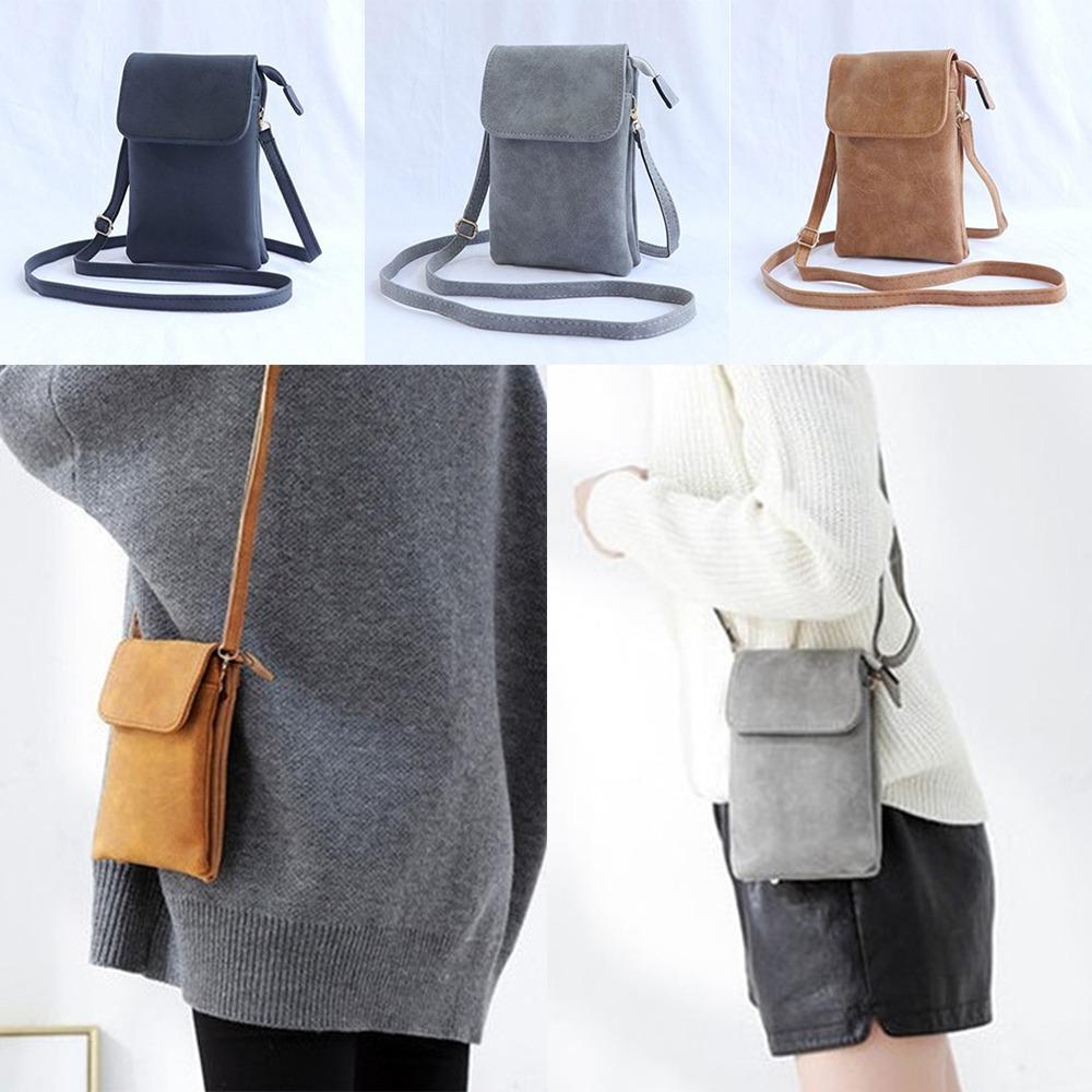 Стильная женская сумка через плечо в стиле ретро с несколькими отделениями, женская сумка для мобильного телефона