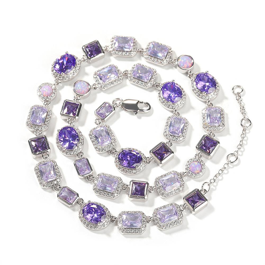 Унісекс 10 мм Пурпуровий Камінь Геометричне Намисто - Хіп-хоп Модно Розкішні Прикраси 6 inch фіолетовий/срібний
Унісекс 10 мм Пурпуровий Камінь Геометричне Намисто - Хіп-хоп Модно Розкішні Прикраси 6 inch фіолетовий/срібний