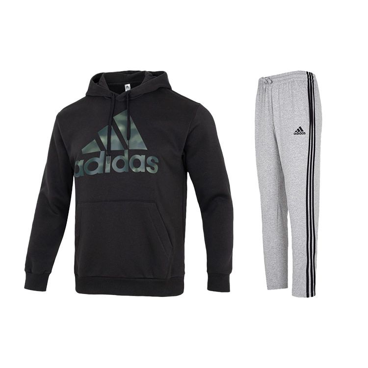 Adidas Однотонный свитер с капюшоном и спортивные штаны с полосками по бокам, мужской комплект для активного отдыха HL6933+GK8998 S
Adidas Однотонный свитер с капюшоном и спортивные штаны с полосками по бокам, мужской комплект для активного отдыха HL6933+GK8998 S