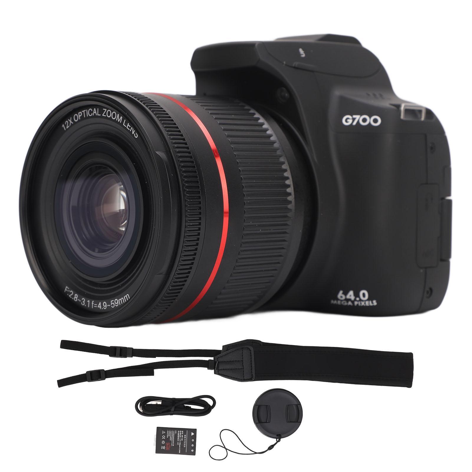 Цифрова камера 4K для фото та відео WiFi 64MP 12x 30x Оптичний зум Автофокус 270 градусів
Цифрова камера 4K для фото та відео WiFi 64MP 12x 30x Оптичний зум Автофокус 270 градусів
