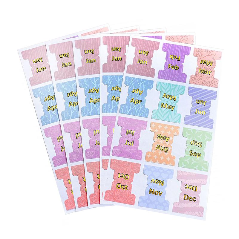 60 шт./5 листов Разноцветные ежемесячные разделители для планера Самоклеящиеся индексные наклейки для планера Декоративные для офисных планеров и организации as the picture
60 шт./5 листов Разноцветные ежемесячные разделители для планера Самоклеящиеся индексные наклейки для планера Декоративные для офисных планеров и организации as the picture