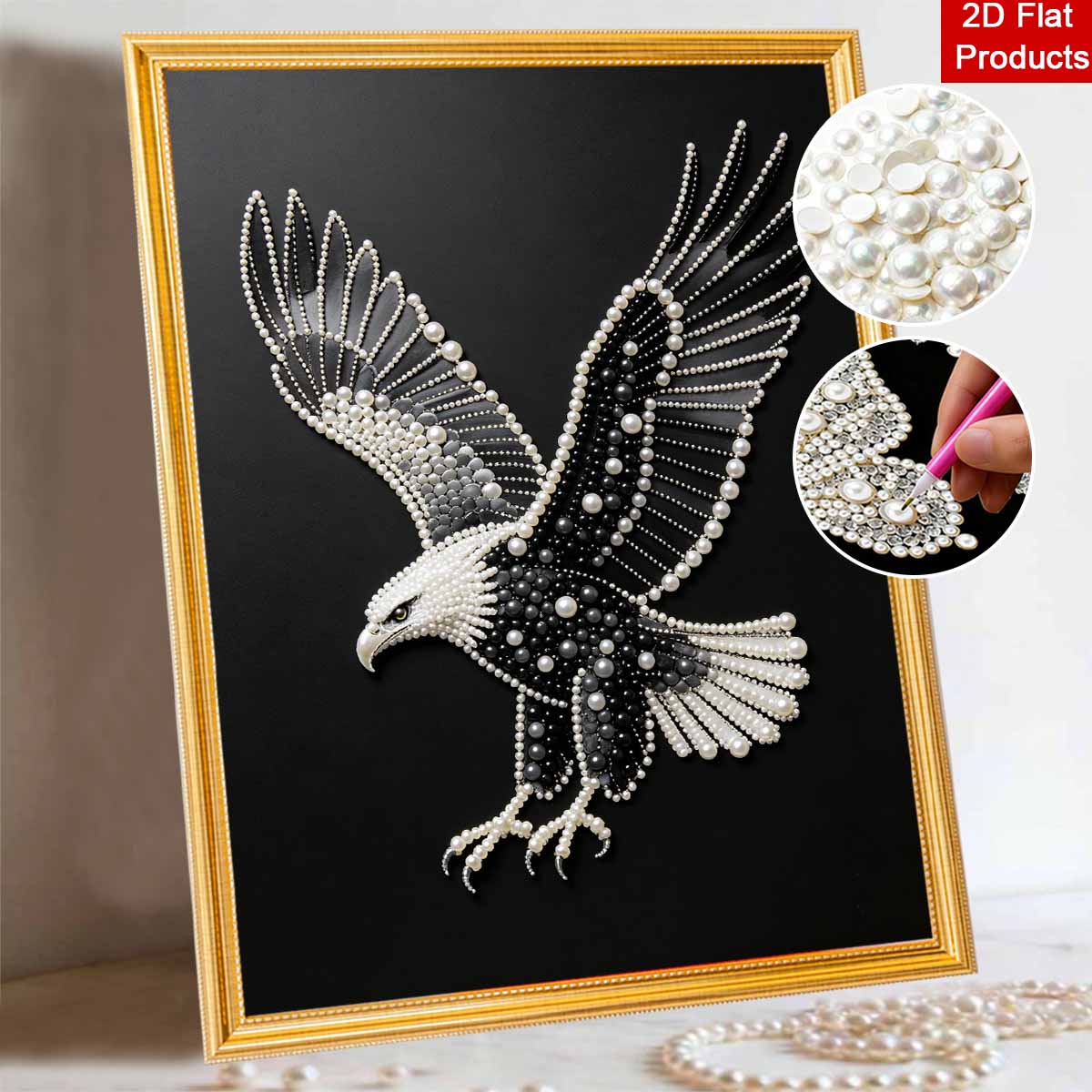 5D DIY Pearl Diamond Painting Kit Majestic Eagle Full Drill Embroidery Mosaic Art Home Wall Decor Gift 30x40cm
5D DIY Pearl Diamond Painting Kit Majestic Eagle Full Drill Embroidery Mosaic Art Home Wall Decor Gift 30x40cm