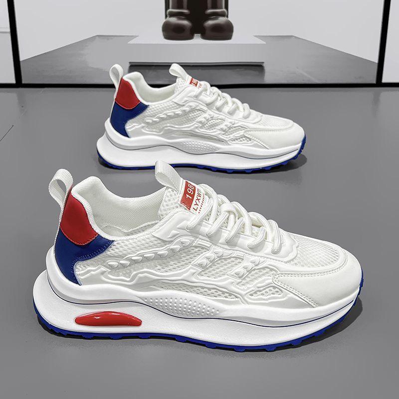 Men s Summer Breathable Mesh White Sneakers - Trendy, Versatile, Thick-Soled Casual Dad Shoes 40 білий/синій
Men s Summer Breathable Mesh White Sneakers - Trendy, Versatile, Thick-Soled Casual Dad Shoes 40 білий/синій