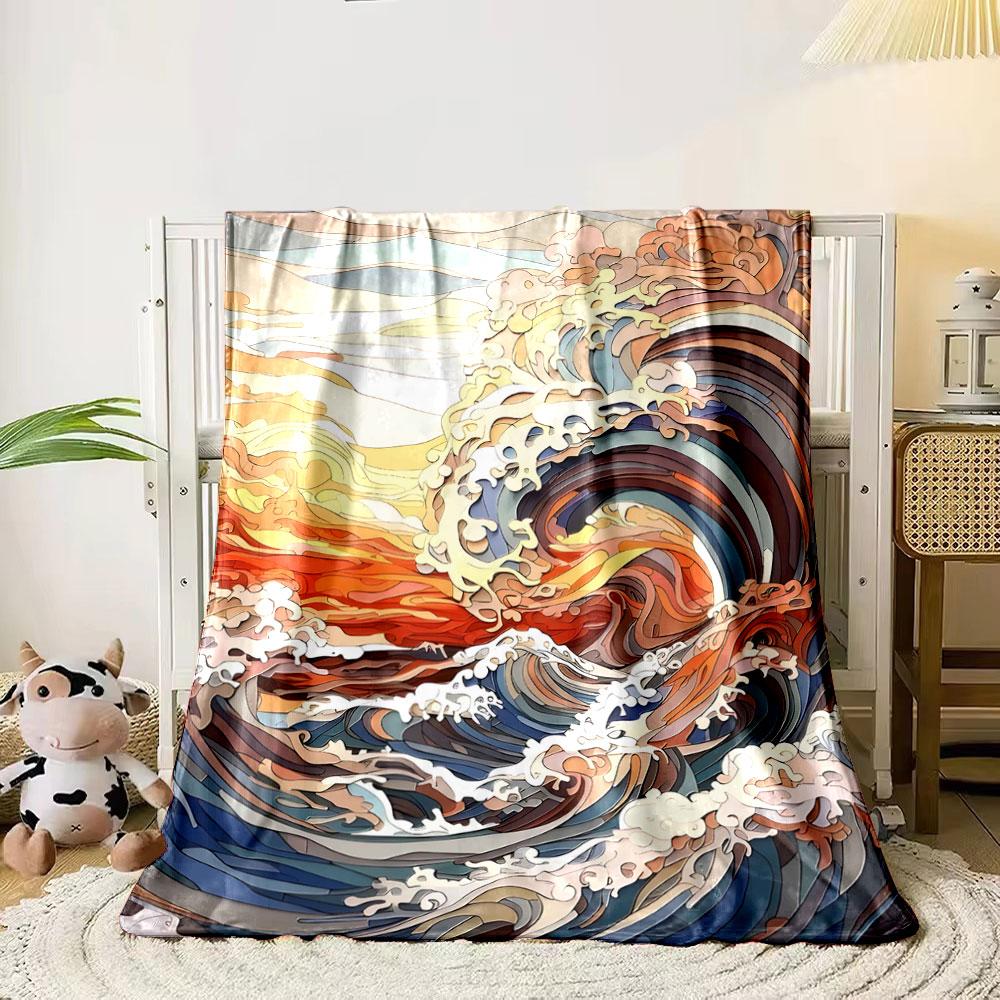 Swirling, layered waves in a colorful, abstract paper-cut art style. for all seasons blanket lunch break throw gift 80cm x 120cm
Swirling, layered waves in a colorful, abstract paper-cut art style. for all seasons blanket lunch break throw gift 80cm x 120cm