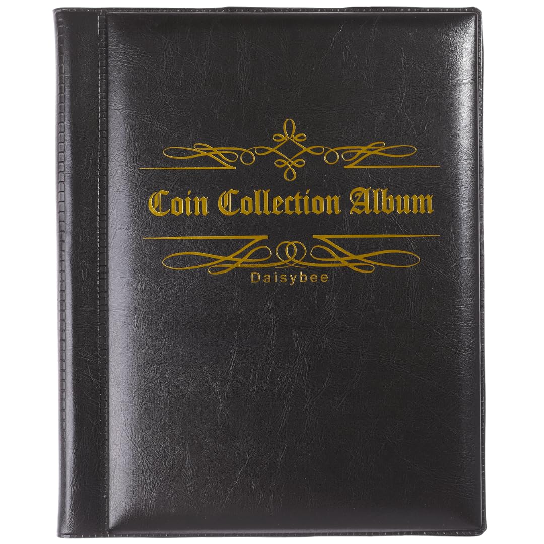 Daisybee Coin Album for Old Coins Commemorative Coins Medals Collection Storage File Preservation Holder Holds 250 Pieces Black
Daisybee Coin Album for Old Coins Commemorative Coins Medals Collection Storage File Preservation Holder Holds 250 Pieces Black