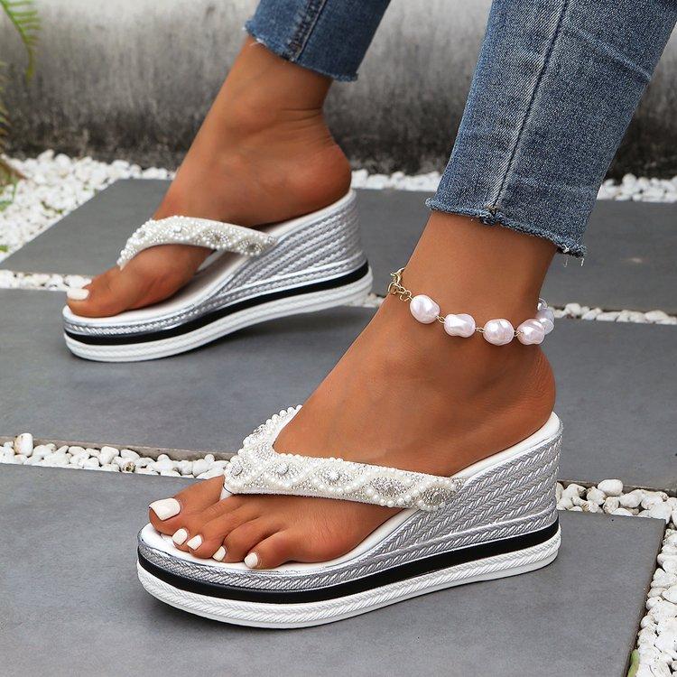 Summer fashion sandals new thick-soled wedge heel open-toed sandals waterproof table high-heeled muffin shoes 38 білий
Summer fashion sandals new thick-soled wedge heel open-toed sandals waterproof table high-heeled muffin shoes 38 білий