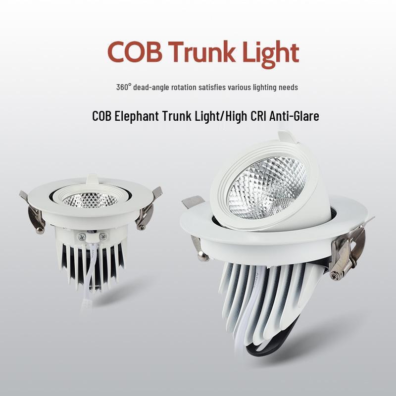 Elephant Nose LED Recessed Spotlight - Living Room & Clothing Store Ceiling Wall Washer Light 5W, Cut-out 75-80mm
Elephant Nose LED Recessed Spotlight - Living Room & Clothing Store Ceiling Wall Washer Light 5W, Cut-out 75-80mm
