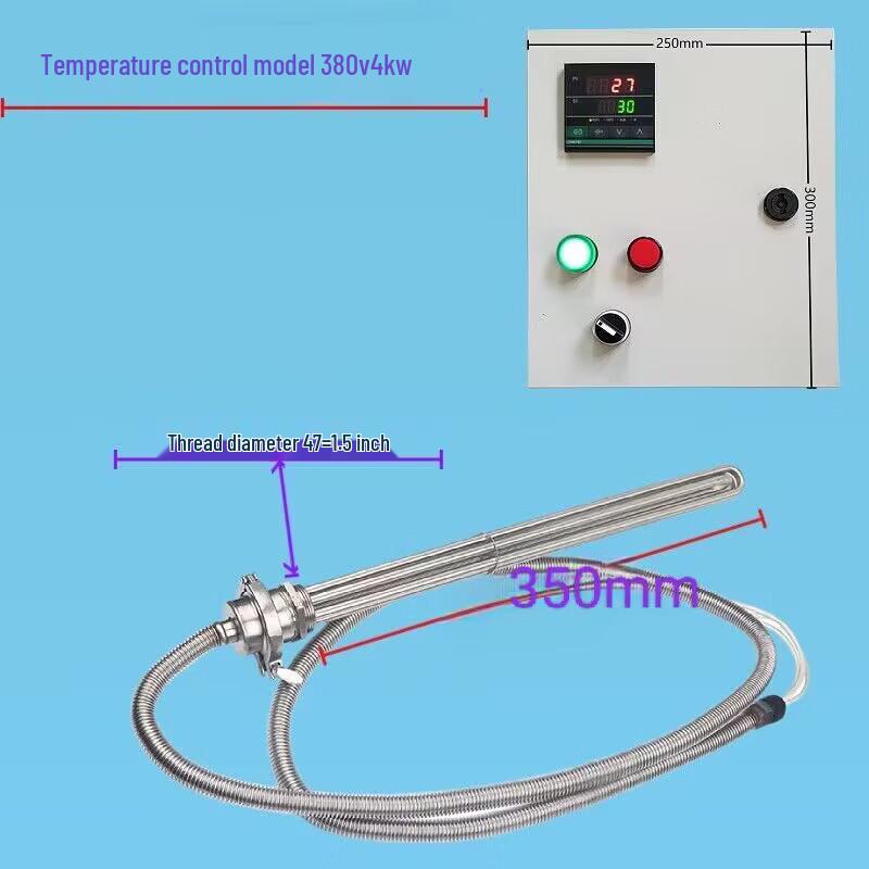 Xuncheng 4kW 380V 304 Stainless Steel Submersible Electric Heating Tube
Xuncheng 4kW 380V 304 Stainless Steel Submersible Electric Heating Tube