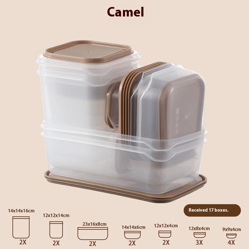 17Pcs/Set Freshness Preservation Box With Lids Plastic Kitchen Refrigerator Storage Box Ingredient Packaging Microwave Lunch Box коричневий
17Pcs/Set Freshness Preservation Box With Lids Plastic Kitchen Refrigerator Storage Box Ingredient Packaging Microwave Lunch Box коричневий