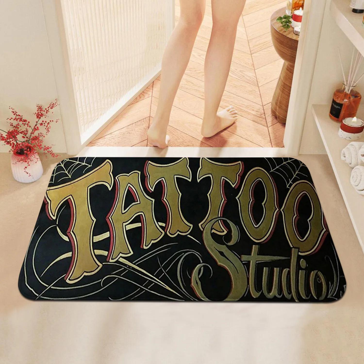 VIKAMA Tattoo Studio Retro Style Doormat Non-Slip Scratch-Resistant Entry Porch Mat Living Room Bedroom Carpet Home Decoration 40cm x 60cm
VIKAMA Tattoo Studio Retro Style Doormat Non-Slip Scratch-Resistant Entry Porch Mat Living Room Bedroom Carpet Home Decoration 40cm x 60cm