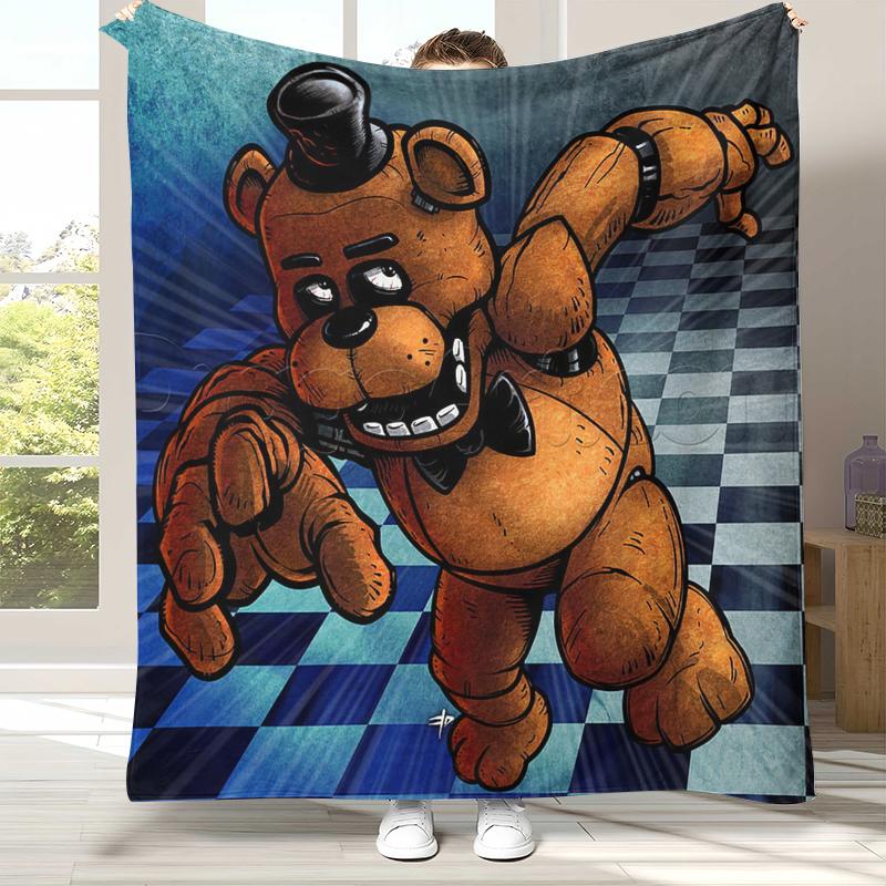 Horror Freddy F-FNAF Games Flannel Blanket,Ultra Soft Warm Plush Throw for Home Bedroom Bed Sofa Cover Office Camping Picnic 75x90cm
Horror Freddy F-FNAF Games Flannel Blanket,Ultra Soft Warm Plush Throw for Home Bedroom Bed Sofa Cover Office Camping Picnic 75x90cm