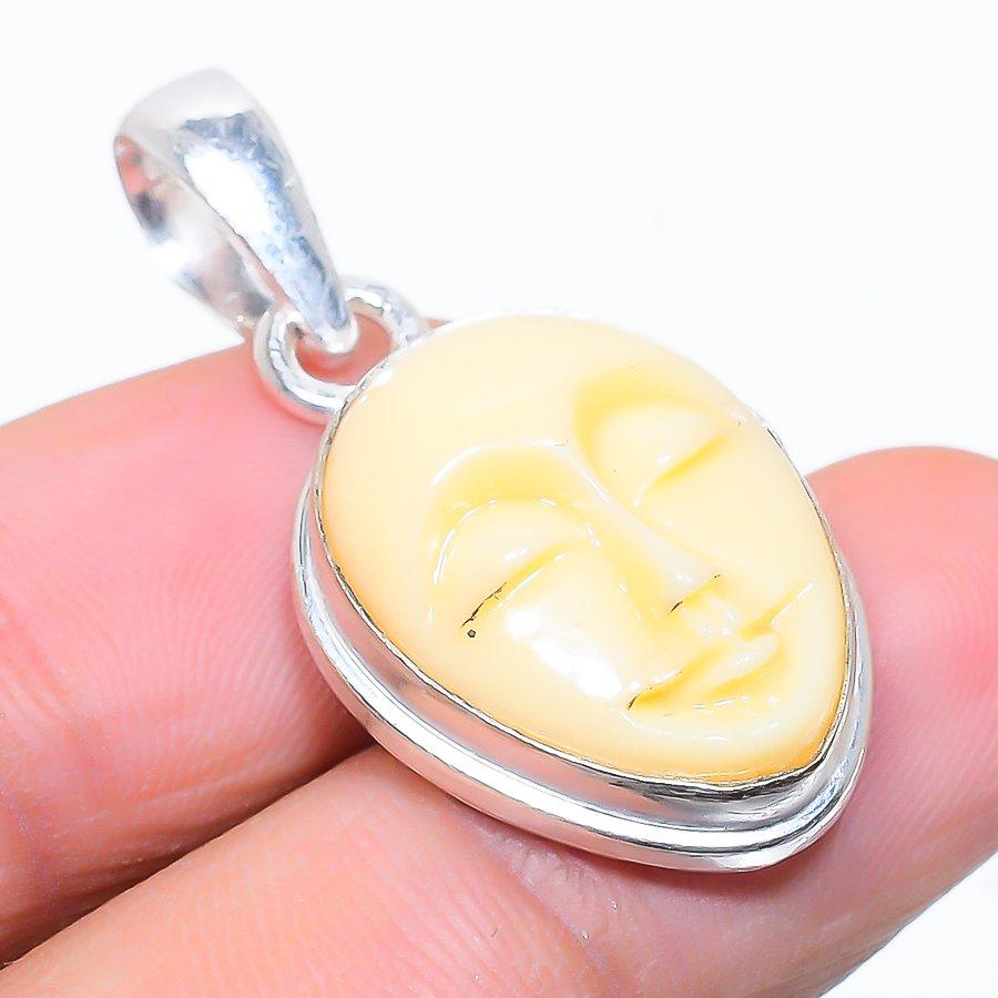 Подвеска из стерлингового серебра 925 пробы с натуральным желтым бирюзовым камнем 1,34 дюйма e7Z77 
Подвеска из стерлингового серебра 925 пробы с натуральным желтым бирюзовым камнем 1,34 дюйма e7Z77