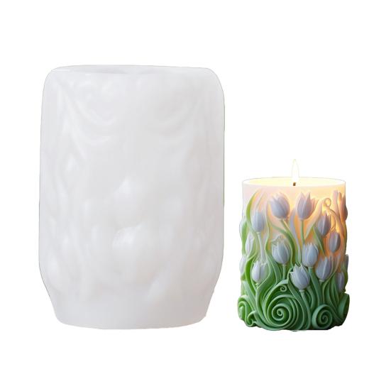 Flower Cylinder Candle Molds Sunflower/Lavender/Lily Flower Pillar Candle Mold 3D Silicone Resin Casting Mold for Soap Candle Making Gypsum Craft B
Flower Cylinder Candle Molds Sunflower/Lavender/Lily Flower Pillar Candle Mold 3D Silicone Resin Casting Mold for Soap Candle Making Gypsum Craft B