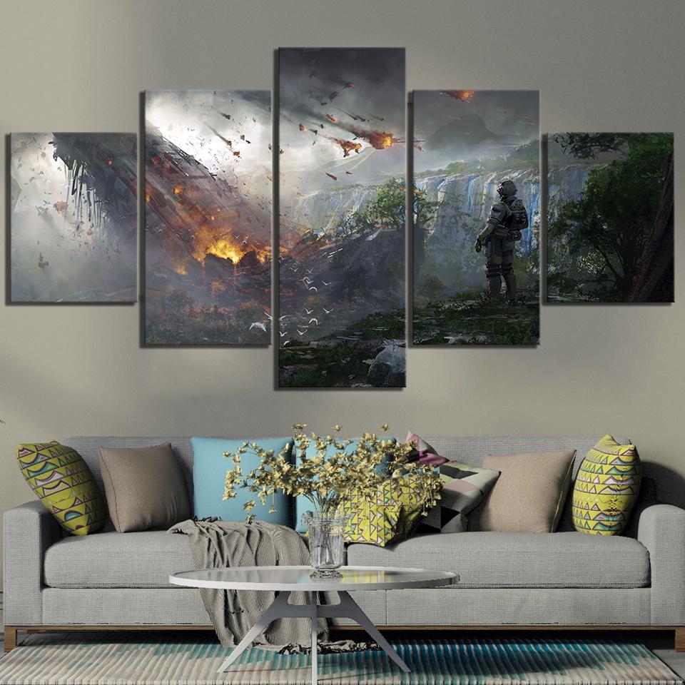 Gamer Wall Art 5Pcs Video Games Titanfall 2 Spaceship Soldier Canvas Posters Pictures HD Prints Paintings Home Decor Living Room 20x35 20x45 20x55cm
Gamer Wall Art 5Pcs Video Games Titanfall 2 Spaceship Soldier Canvas Posters Pictures HD Prints Paintings Home Decor Living Room 20x35 20x45 20x55cm