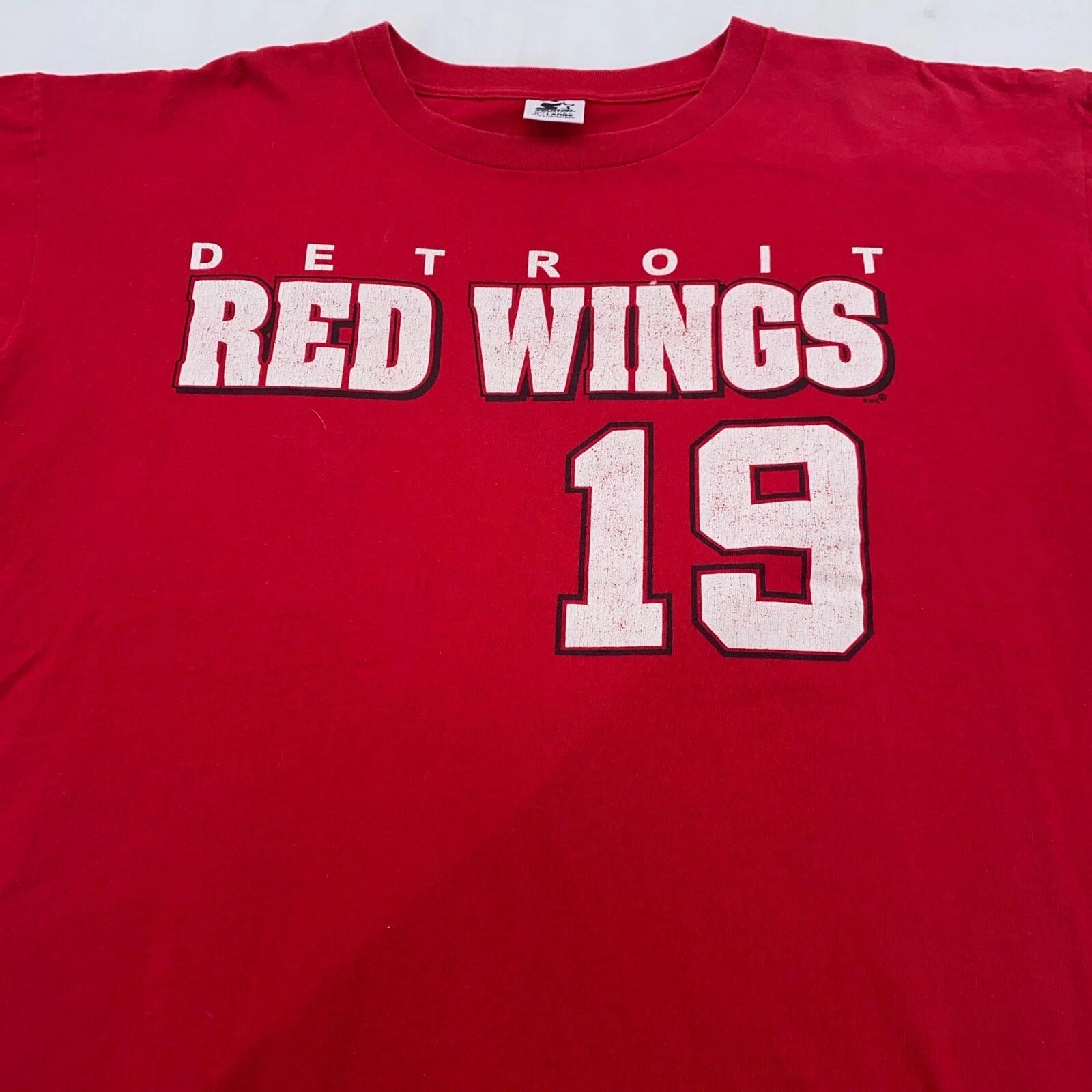 vintage 90s DETROIT RED WINGS STEVE YZERMAN #19 STARTER T-Shirt XL hockey nhl 2XL
vintage 90s DETROIT RED WINGS STEVE YZERMAN #19 STARTER T-Shirt XL hockey nhl 2XL