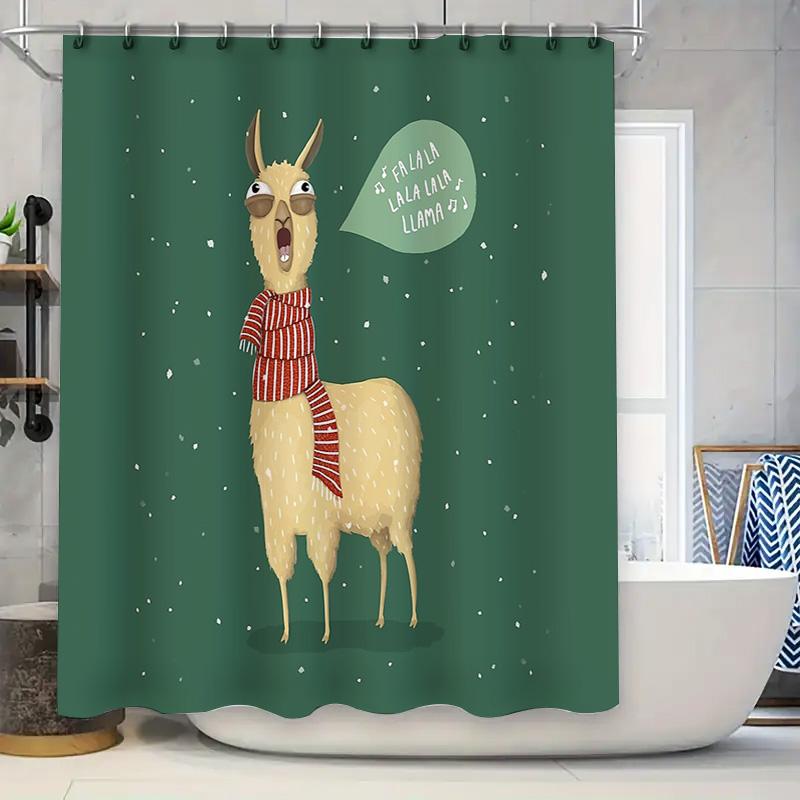 Cute Llama Shower Curtain Farmhouse Animal Pattern Bathroom Decor Rustic Home Decor Modern Style Waterproof Fabric Shower Curtai W60H190(CM)-1 Pcs
Cute Llama Shower Curtain Farmhouse Animal Pattern Bathroom Decor Rustic Home Decor Modern Style Waterproof Fabric Shower Curtai W60H190(CM)-1 Pcs