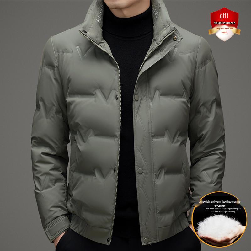 Мужской легкий пуховик для бизнеса Hengyuanxiang: Короткое, с воротником-стойкой, утолщенное зимнее пальто с высококачественным белым утиным пухом. XXL 155–170 jin хаки
Мужской легкий пуховик для бизнеса Hengyuanxiang: Короткое, с воротником-стойкой, утолщенное зимнее пальто с высококачественным белым утиным пухом. XXL 155–170 jin хаки