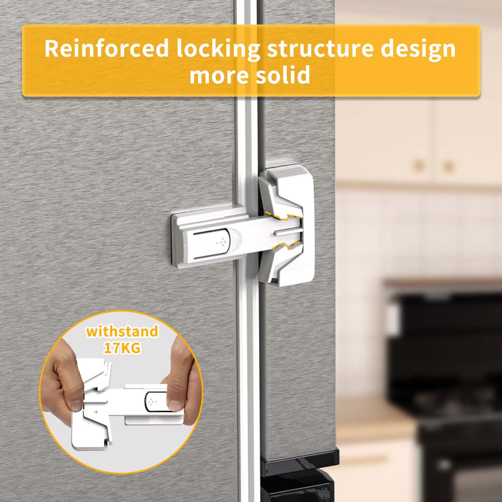 2pcs/set ABS Multi Functional Safety Locks Withstand 17KG Anti-Pinching Hand Buckle Door білий
2pcs/set ABS Multi Functional Safety Locks Withstand 17KG Anti-Pinching Hand Buckle Door білий