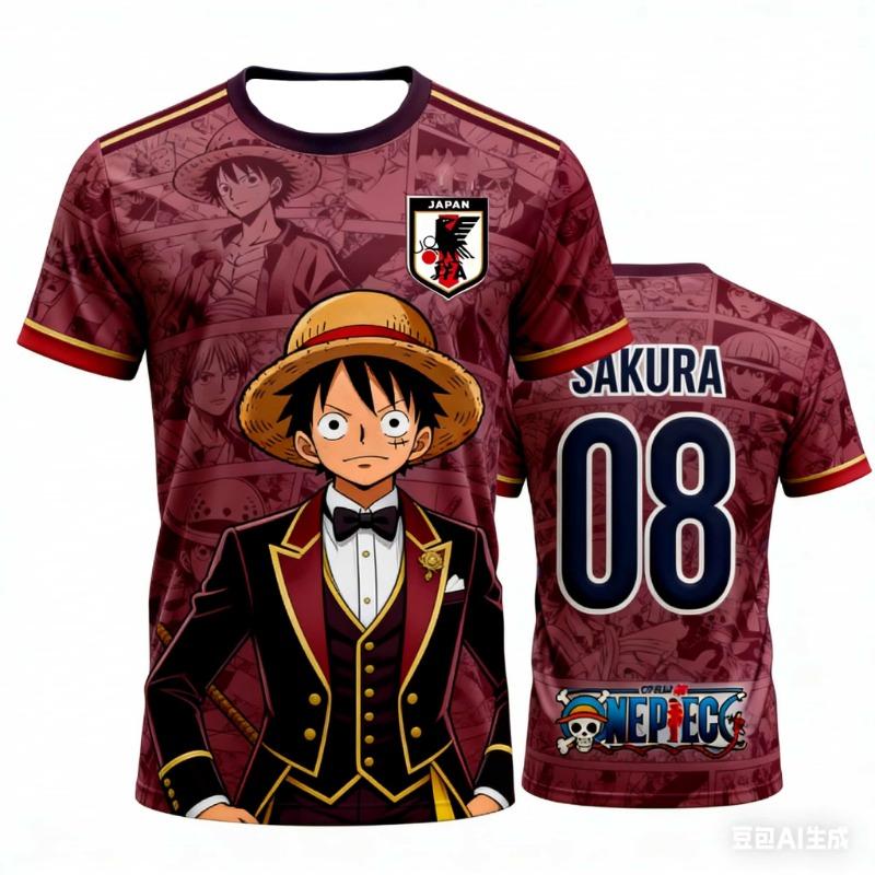 Japan One Piece Luffy Football Jersey T-shirt Kids Football Special Jersey Kit Adult Men s Quick-Drying Sweatshirt L
Japan One Piece Luffy Football Jersey T-shirt Kids Football Special Jersey Kit Adult Men s Quick-Drying Sweatshirt L