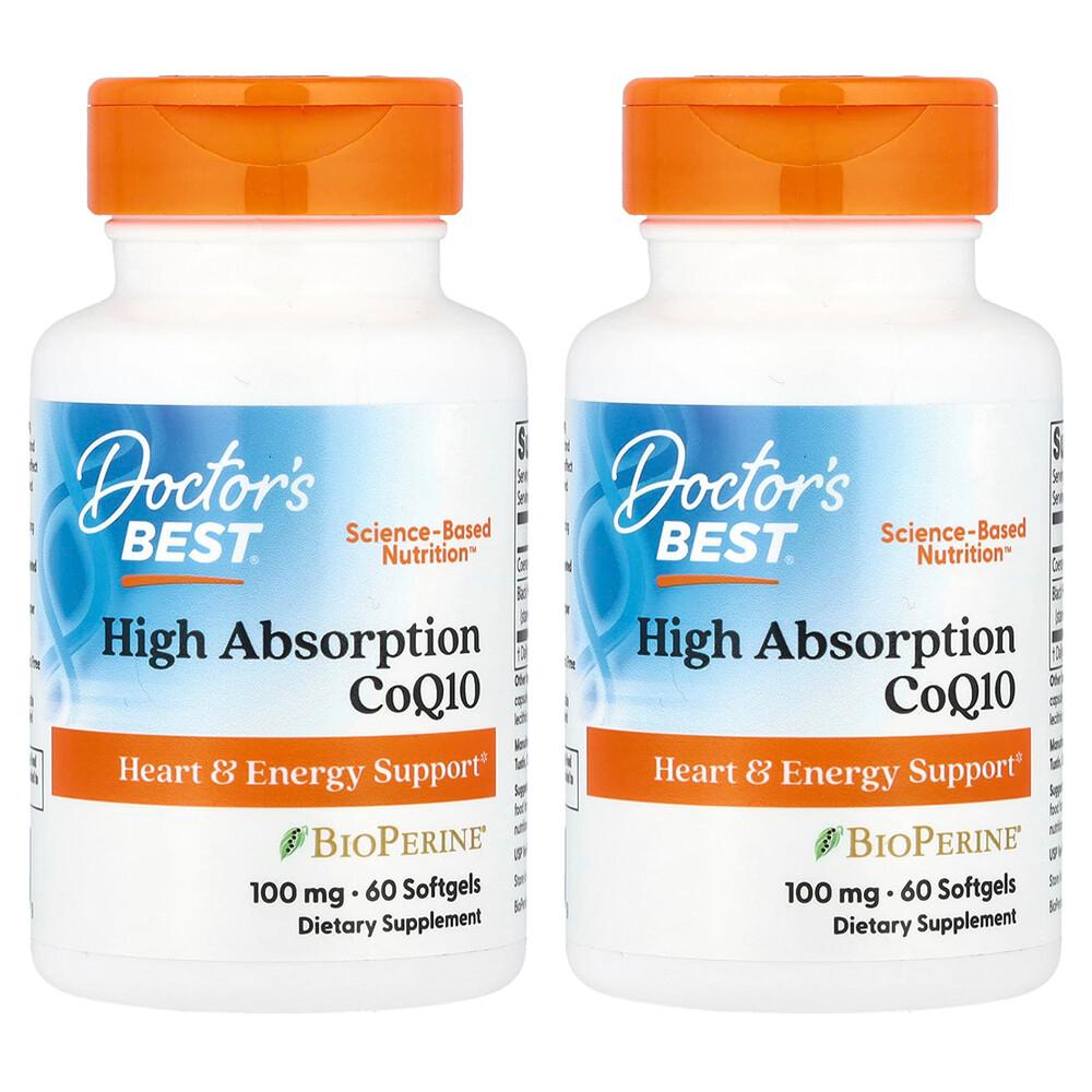 Doctor s Best High Absorption CoQ10 100mg with BioPerine, 60 Softgels (2-Pack) 60 pcs - 2 ea
Doctor s Best High Absorption CoQ10 100mg with BioPerine, 60 Softgels (2-Pack) 60 pcs - 2 ea