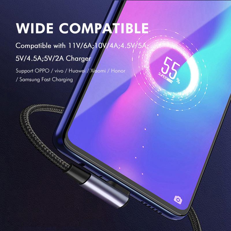 ENKAY HAT PRINCE 1m 66W 6A Super Fast Charge Data Cable USB to Elbow Type-C Braided Cord Support for Oppo/Vivo Fast Charging Red
ENKAY HAT PRINCE 1m 66W 6A Super Fast Charge Data Cable USB to Elbow Type-C Braided Cord Support for Oppo/Vivo Fast Charging Red