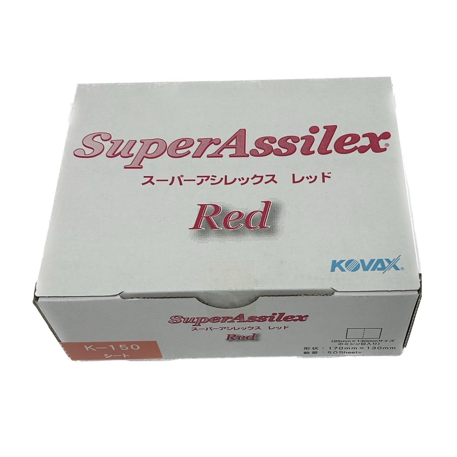 Kovacs Super Assilex sheets 7904 Red Co., Ltd. Sheet/50 K-150(170X130) червоний
Kovacs Super Assilex sheets 7904 Red Co., Ltd. Sheet/50 K-150(170X130) червоний