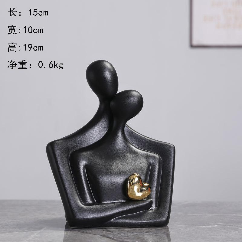 Abstract Art Figure Ceramic Ornament Black and White Couple Small Sculptures Living Room Ceramic Human Body Sculpture Handicraft
Abstract Art Figure Ceramic Ornament Black and White Couple Small Sculptures Living Room Ceramic Human Body Sculpture Handicraft