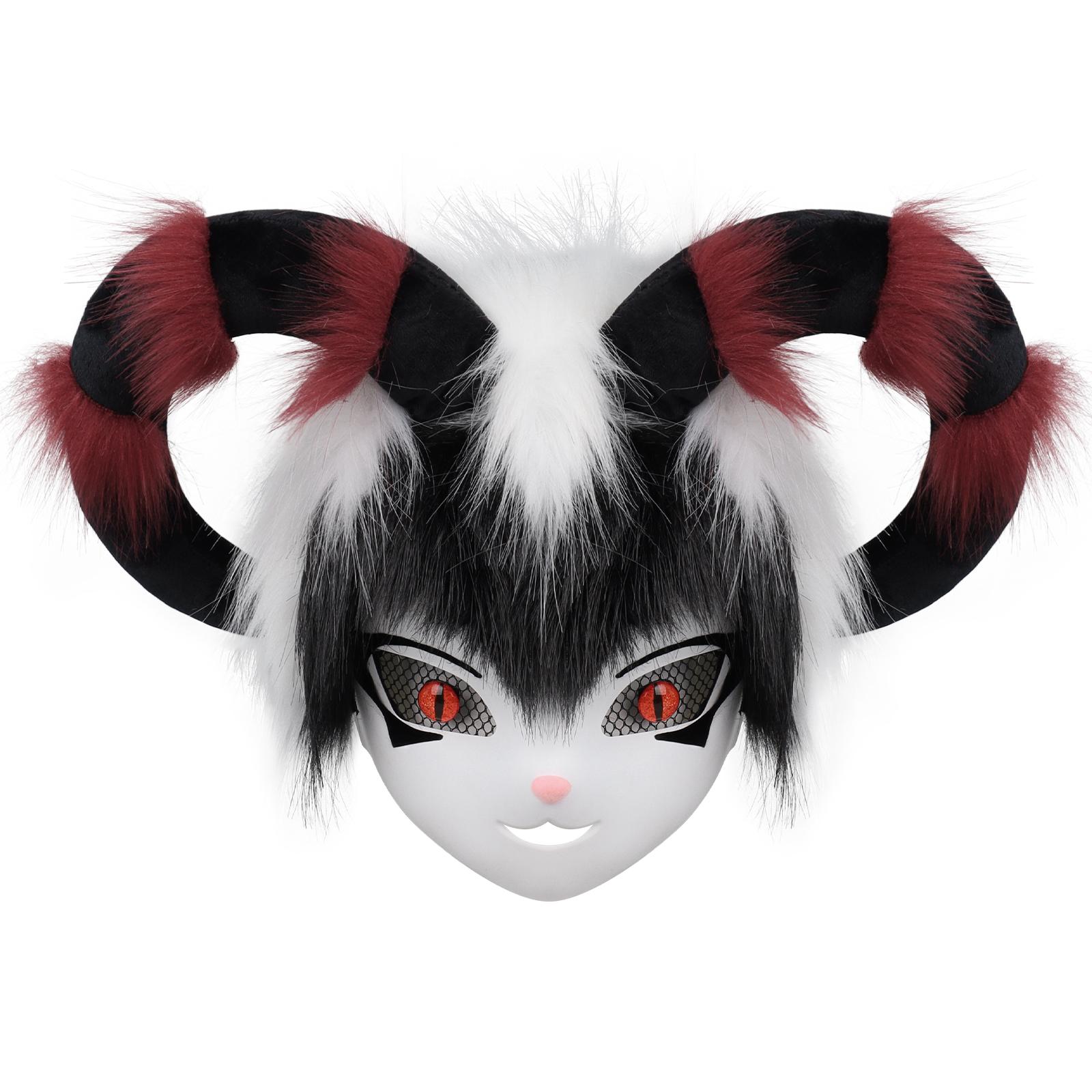 Faux Fur Animal Fox Cow Horn Face Mask For Masquerade Party Cosplay Costume Accessory
Faux Fur Animal Fox Cow Horn Face Mask For Masquerade Party Cosplay Costume Accessory