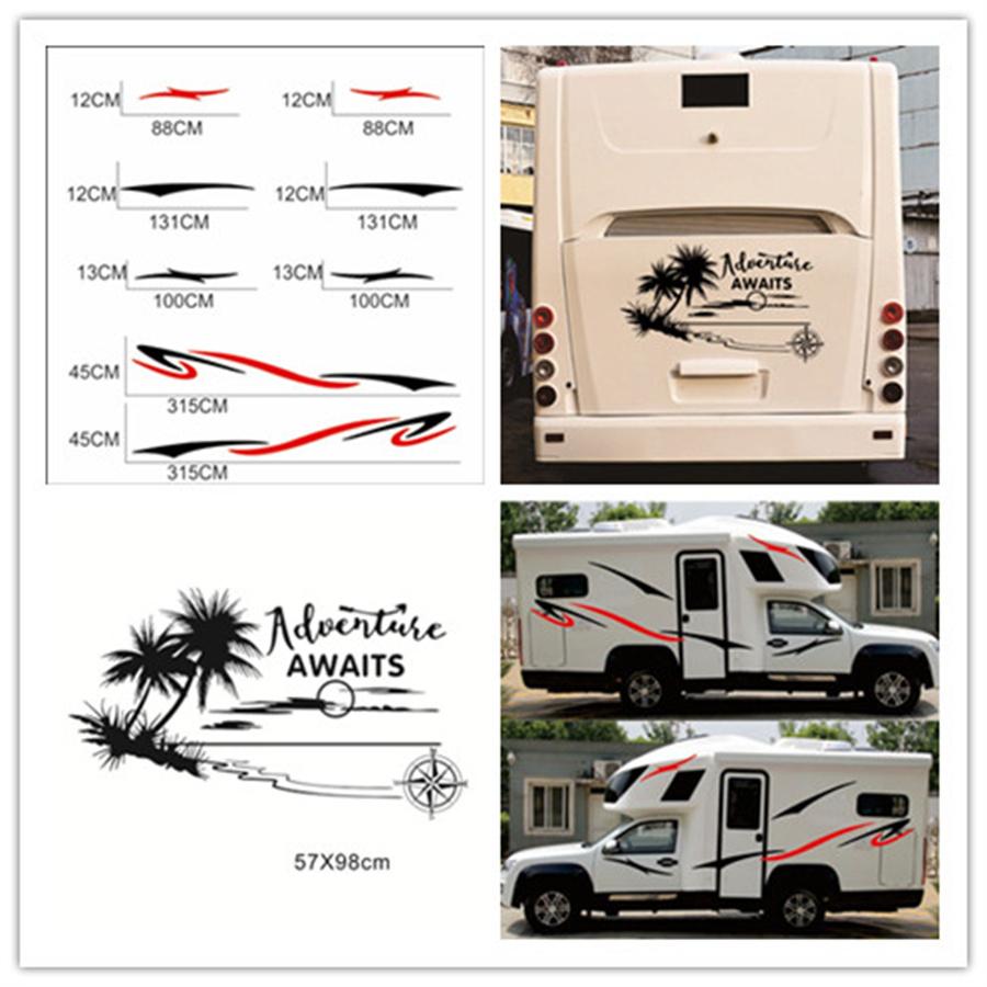 Stripes Graphics Coconut tree Scenery Vinyl Graphics Kit Decals Car Stickers for Caravan Travel Trailer Camper Van
Stripes Graphics Coconut tree Scenery Vinyl Graphics Kit Decals Car Stickers for Caravan Travel Trailer Camper Van