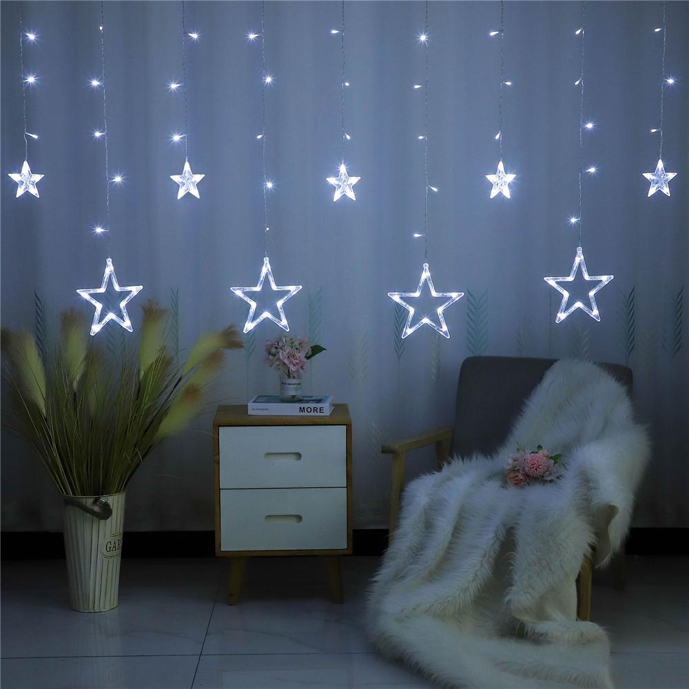 LED Star Curtain Lights, Icicle String Lights for Indoor Holiday Decor, Room Atmosphere Lighting білий
LED Star Curtain Lights, Icicle String Lights for Indoor Holiday Decor, Room Atmosphere Lighting білий
