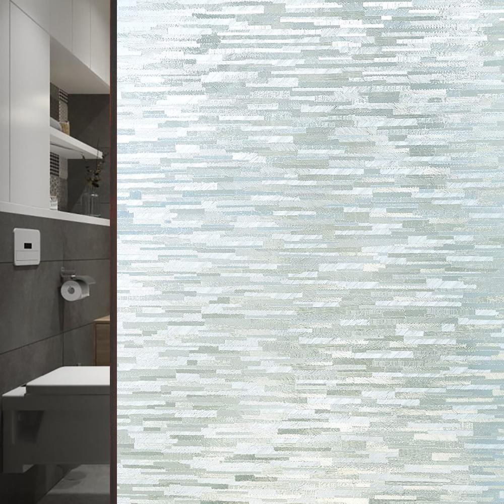 Серая матовая оконная пленка, защитная пленка для витражного стекла, статическая самоклеящаяся пленка, матовая УФ-защитная стеклянная виниловая пленка для дома 55X100 cm