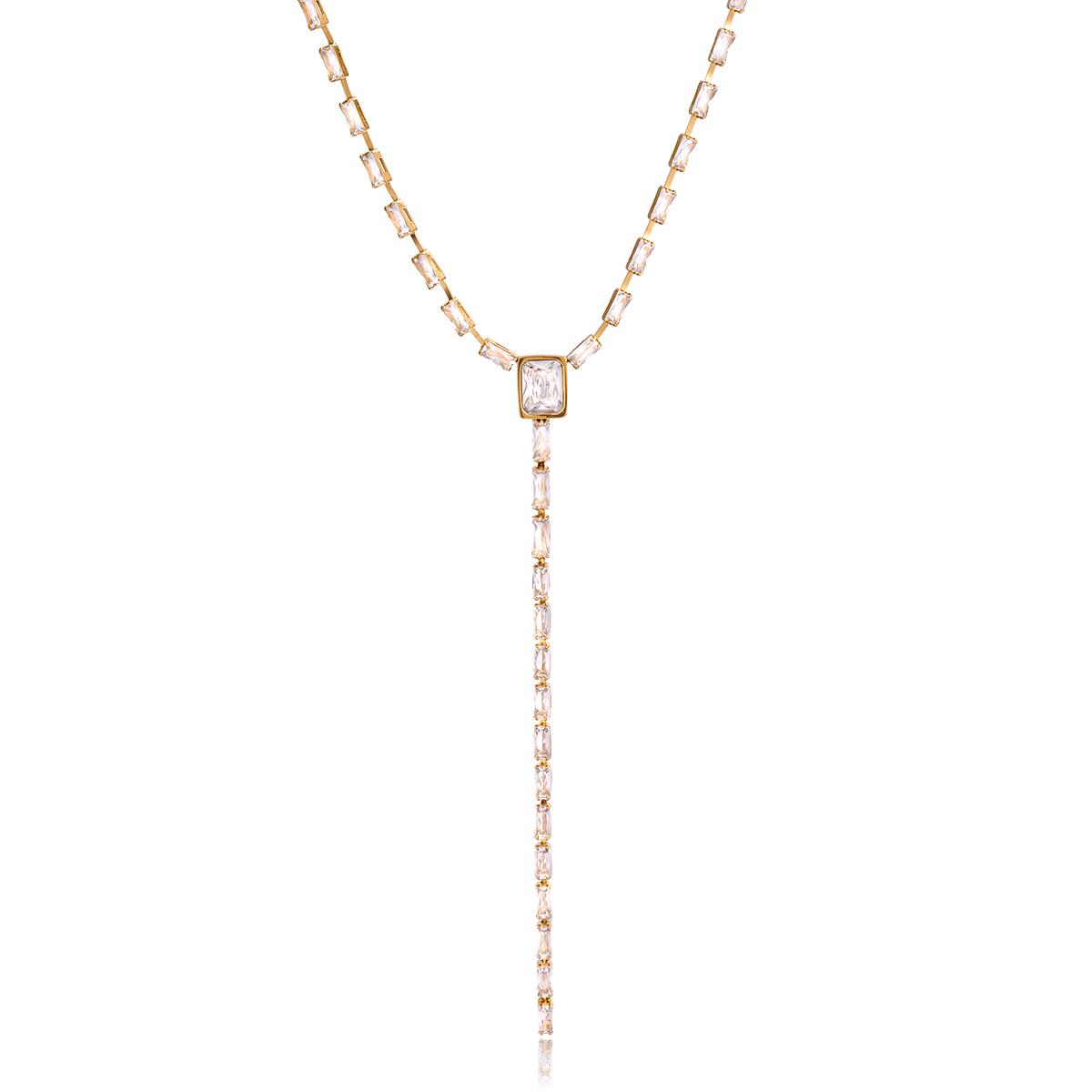 Yori Shiny White Cubic Zirconia Y Chain Necklace Small Pendant Korean Stylish Waterproof Jewelry Gift Wholesale
Yori Shiny White Cubic Zirconia Y Chain Necklace Small Pendant Korean Stylish Waterproof Jewelry Gift Wholesale