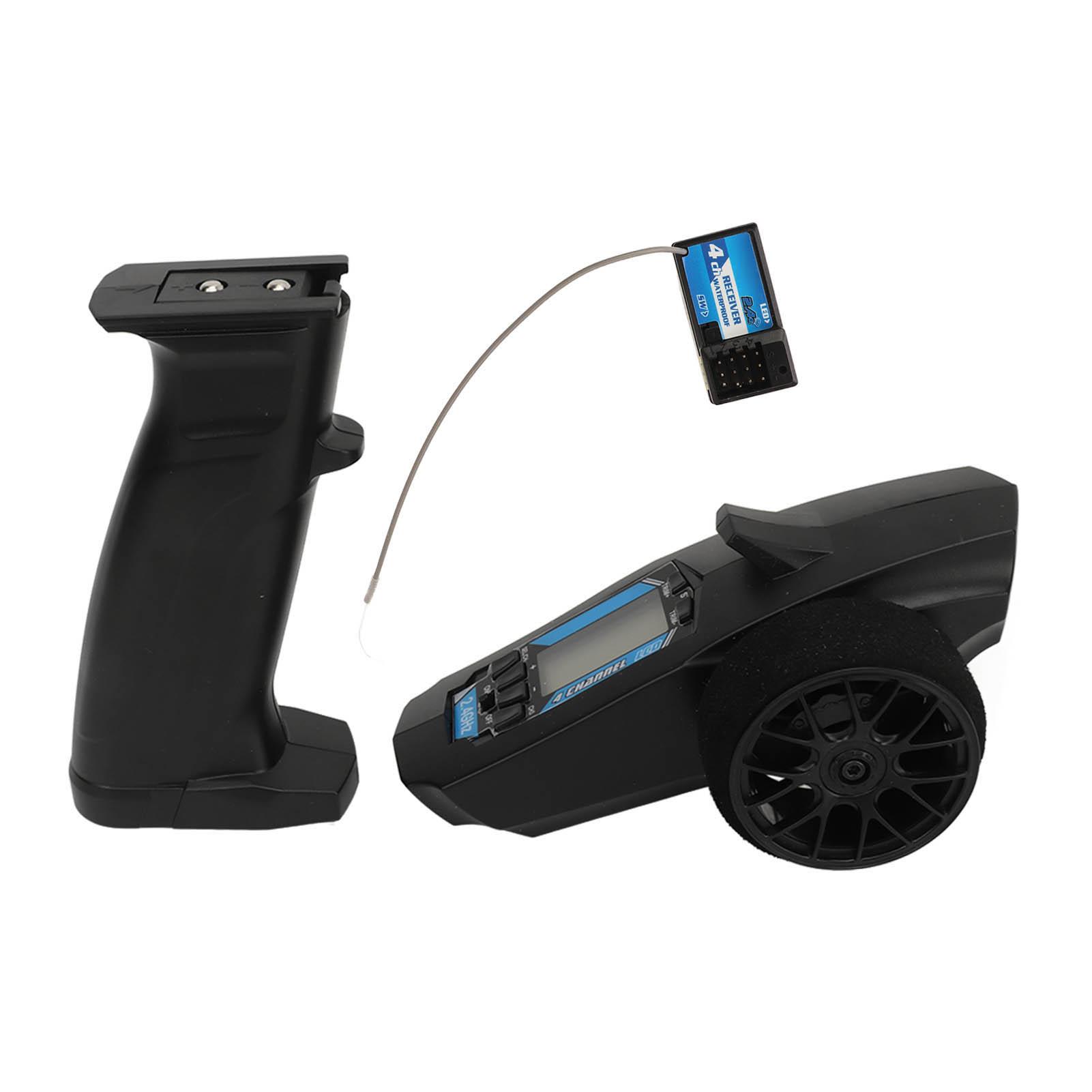 2.4G 4CH RC Remote and Receiver Controller LCD Display RC Car Controller with Waterproof Radio
2.4G 4CH RC Remote and Receiver Controller LCD Display RC Car Controller with Waterproof Radio