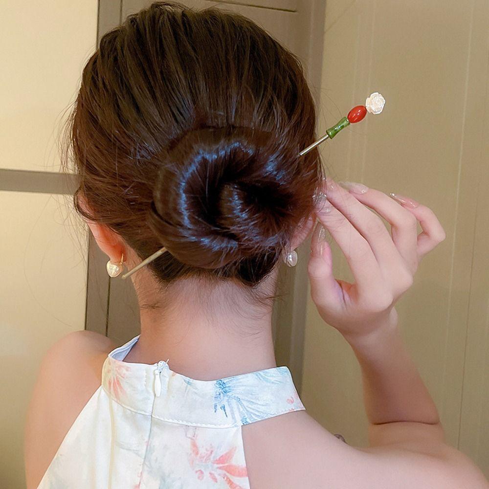 Branch Chinese Style Hair Fork Camellia Flower Hanfu Hair Sticks Retro Party 
Branch Chinese Style Hair Fork Camellia Flower Hanfu Hair Sticks Retro Party