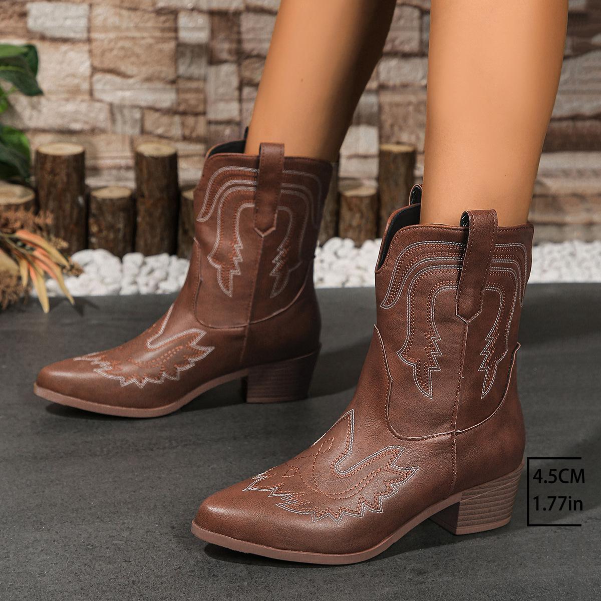 Autumn and winter new foreign trade large size South East Asia hot Amazon fashion embroidery temperament comfortable Martin boots women 43 темно-коричневого кольору
Autumn and winter new foreign trade large size South East Asia hot Amazon fashion embroidery temperament comfortable Martin boots women 43 темно-коричневого кольору