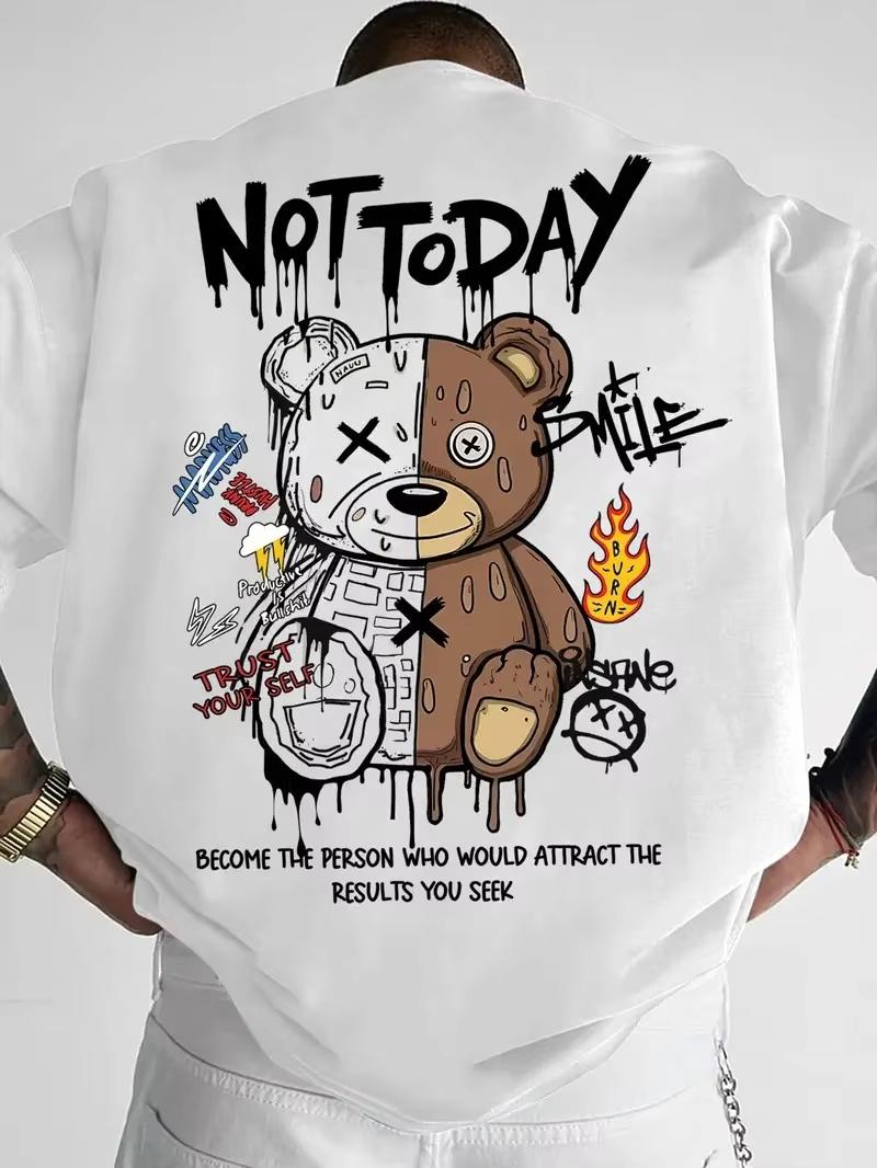 NEW Men s Cotton O-neck short-sleeved Cotton T-shirt sporty bear printed hip-hop clothing Fashionable Retro Oversized Y2Kshirt 5XL різнокольоровий
NEW Men s Cotton O-neck short-sleeved Cotton T-shirt sporty bear printed hip-hop clothing Fashionable Retro Oversized Y2Kshirt 5XL різнокольоровий