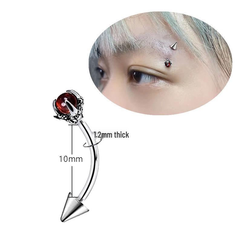 Titanium Steel C-Shaped Horseshoe Ring: Cool Dragon Claw Ear Cartilage & Lip Stud with Spiral Texture
Titanium Steel C-Shaped Horseshoe Ring: Cool Dragon Claw Ear Cartilage & Lip Stud with Spiral Texture