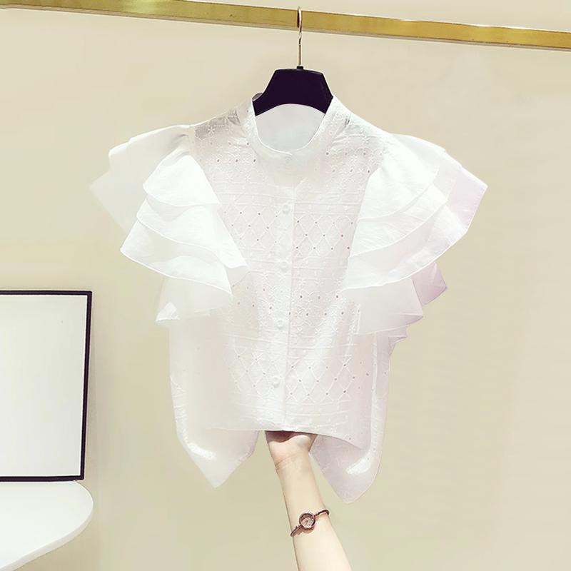 ZANZEA Женская летняя рубашка с воротником, многослойными оборками и короткими рукавами, кружевные рубашки XL белый
ZANZEA Женская летняя рубашка с воротником, многослойными оборками и короткими рукавами, кружевные рубашки XL белый