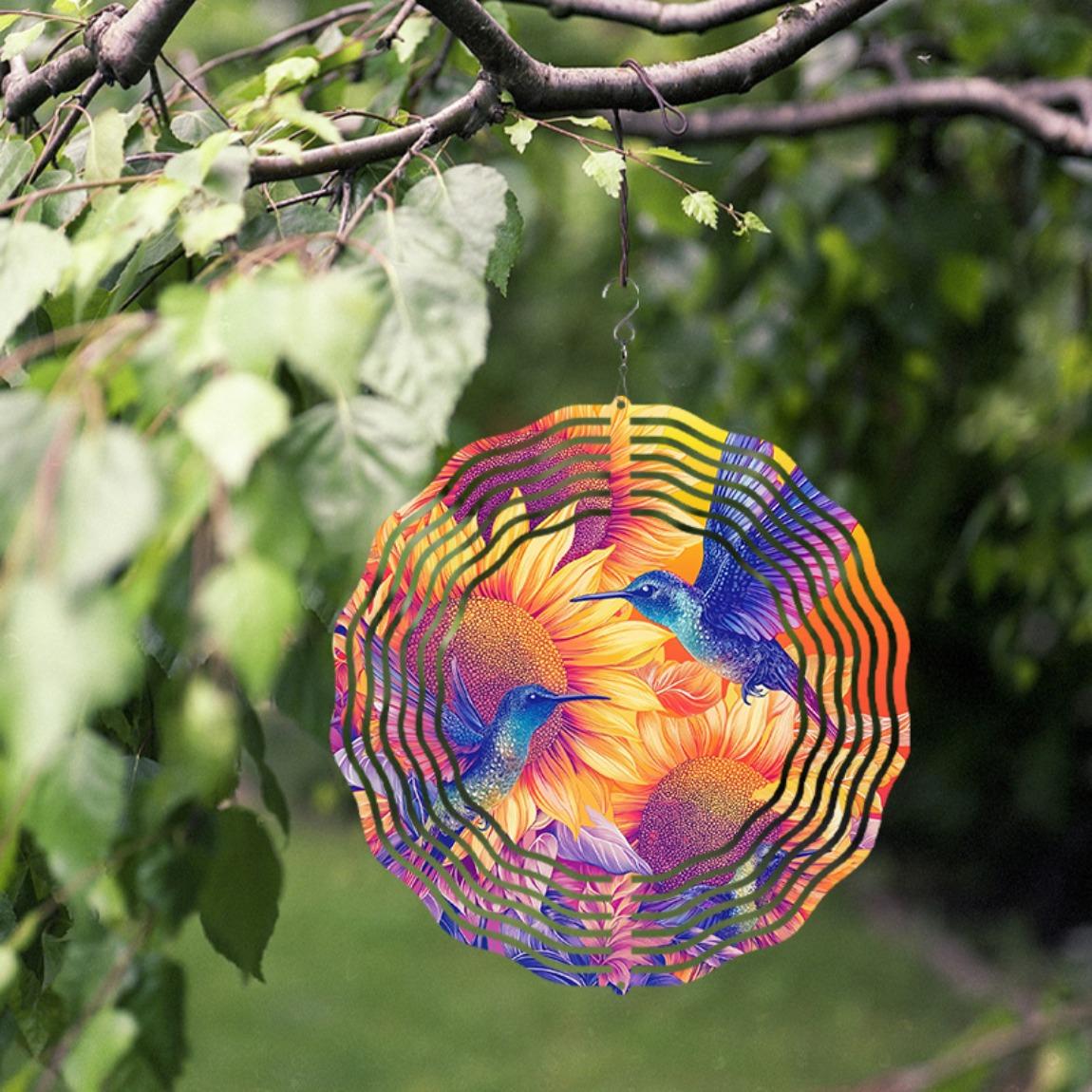 10 Inch Hummingbird Wind Spinner Outdoor Hanging Decor with 360 Rotating Hook for Garden Balcony Lawn Spring Summer Decoration Creative Gift 01A
10 Inch Hummingbird Wind Spinner Outdoor Hanging Decor with 360 Rotating Hook for Garden Balcony Lawn Spring Summer Decoration Creative Gift 01A