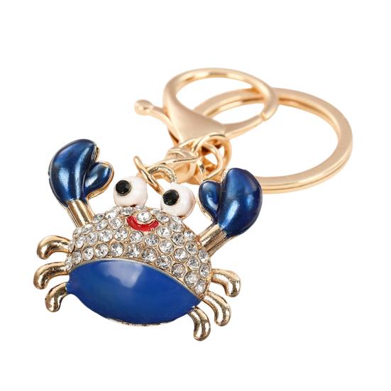 Keychain Pendant Sparkling Rhinestones Inlaid Crab Design Key Holder with Lobster Clasp Lightweight Car синій
Keychain Pendant Sparkling Rhinestones Inlaid Crab Design Key Holder with Lobster Clasp Lightweight Car синій