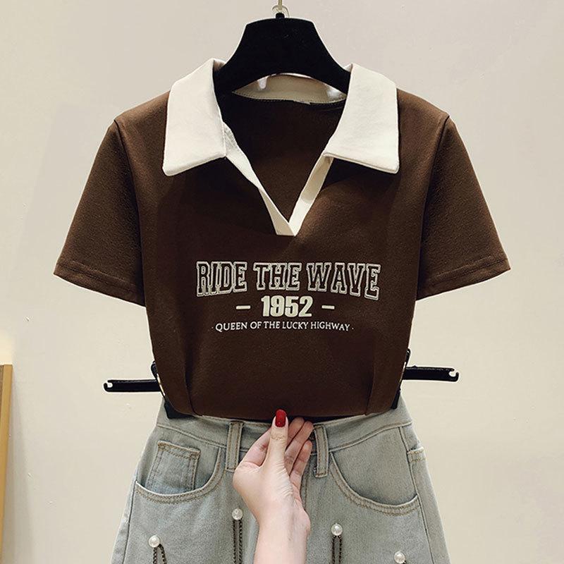 Women s Summer Spicy Girl Color Block Polo Collar Slim Fit T-Shirt 2XL (120-130 lbs recommended) чёрный
Women s Summer Spicy Girl Color Block Polo Collar Slim Fit T-Shirt 2XL (120-130 lbs recommended) чёрный
