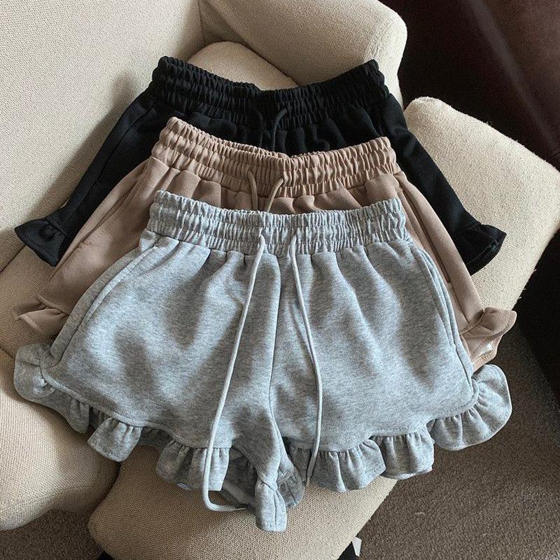 Summer Wood Ear Edge High Waisted Casual Wide Leg Drawstring Sports Shorts Women XXXL чорний
Summer Wood Ear Edge High Waisted Casual Wide Leg Drawstring Sports Shorts Women XXXL чорний