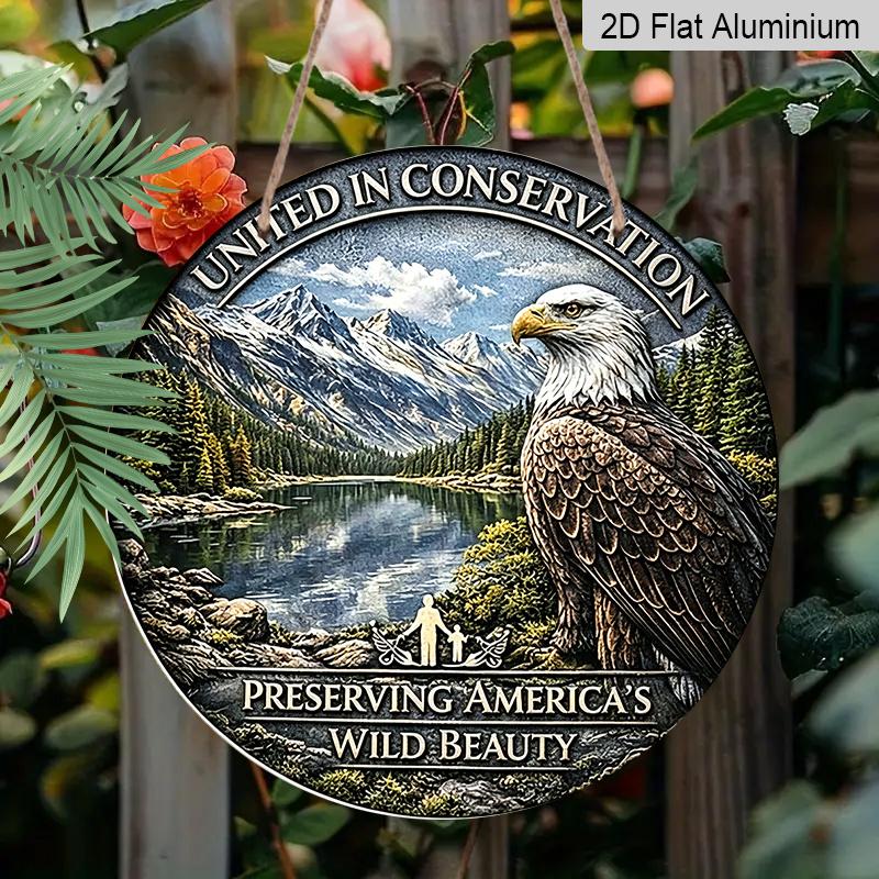 2D Flat Aluminum Wall Hanging in The Style of The 250th Anniversary of The Founding of The United States, Featuring American Natural Scenery and 20*20cm
2D Flat Aluminum Wall Hanging in The Style of The 250th Anniversary of The Founding of The United States, Featuring American Natural Scenery and 20*20cm